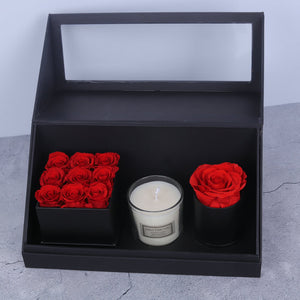 Aromatherapy Candle Preserved Flower Gift Box Set