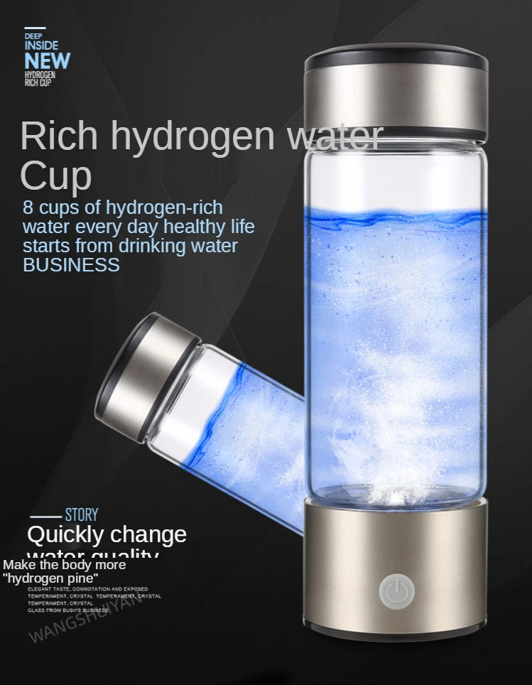 Portable Hydrogen Water Bottle