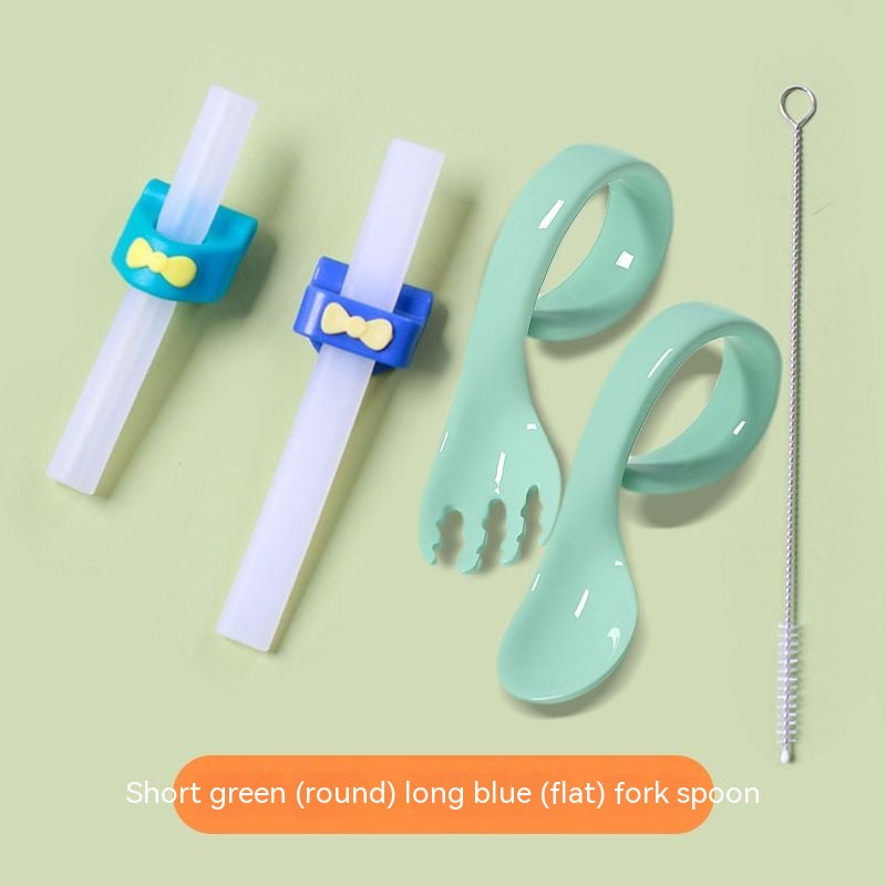 Baby Food Supplement Drink Soup Drink Water Silicone Straw