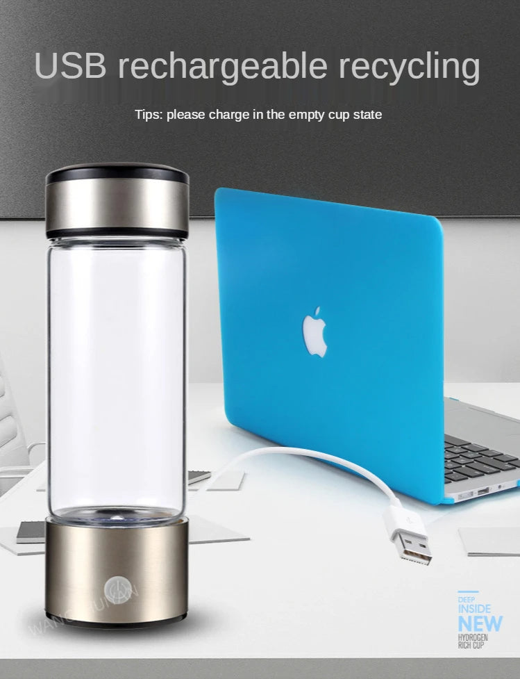 Portable Hydrogen Water Bottle