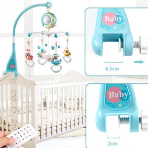 Baby Rattles Crib Mobiles Toy Holder Rotating Mobile Bed Bell Musical Box Projection Newborn Infant Baby Boy Toys