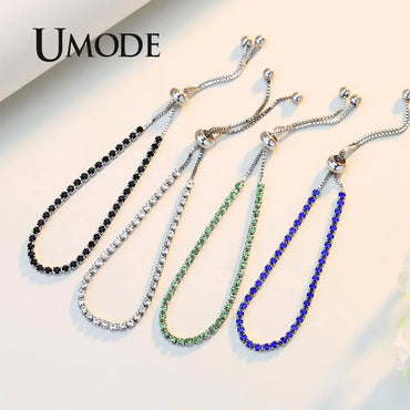 UMODE 4 Colors Fashion Cubic Zirconia Tennis Bracelet & Bangles