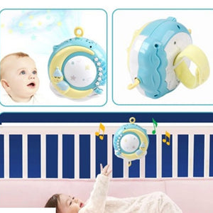 Baby Rattles Crib Mobiles Toy Holder Rotating Mobile Bed Bell Musical Box Projection Newborn Infant Baby Boy Toys