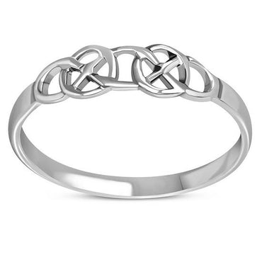 Scottish Celtic Knot Sterling Silver Ring