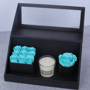 Aromatherapy Candle Preserved Flower Gift Box Set