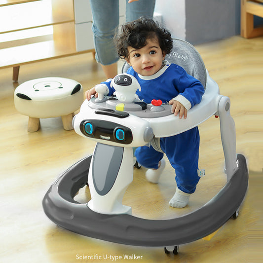 Baby Walker Anti-O-leg Baby Children's Multi-functional Anti-rollover Walker