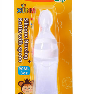 Silicone Training Rice Spoon, Infant Cereal Food Supplement, Safe Feeder