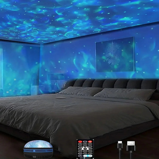 Water Ocean Wave Projector For Bedroom Night Light