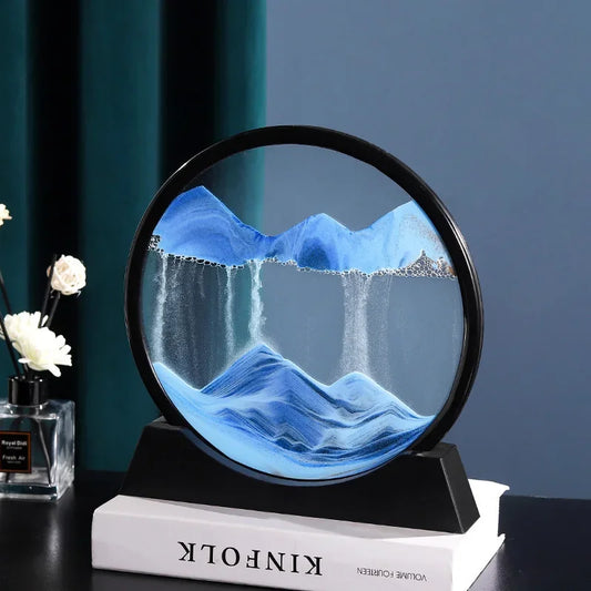 3D Moving Sand Art Glass