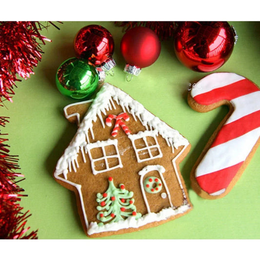 House Shaped Aluminium Mold Sugarcraft Cake Decorating Cookies Baking Pastry Cutter Mould Tool Christmas gingerbread house mold