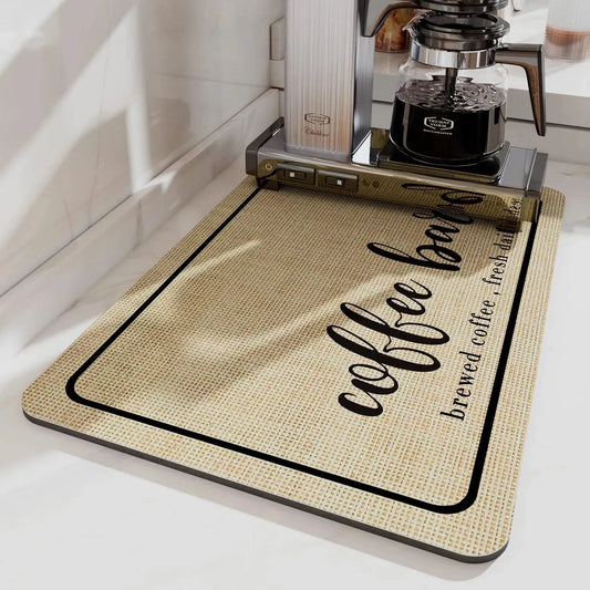 Large Kitchen Super Absorbent Mat Coffee Dish Draining Mat Drying Mat Quick Dry Bathroom Drain Pad Kitchen Faucet Placemat