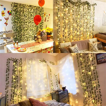 Green Leaf String Lights