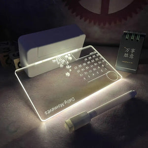 Glowing Board with Light Pen